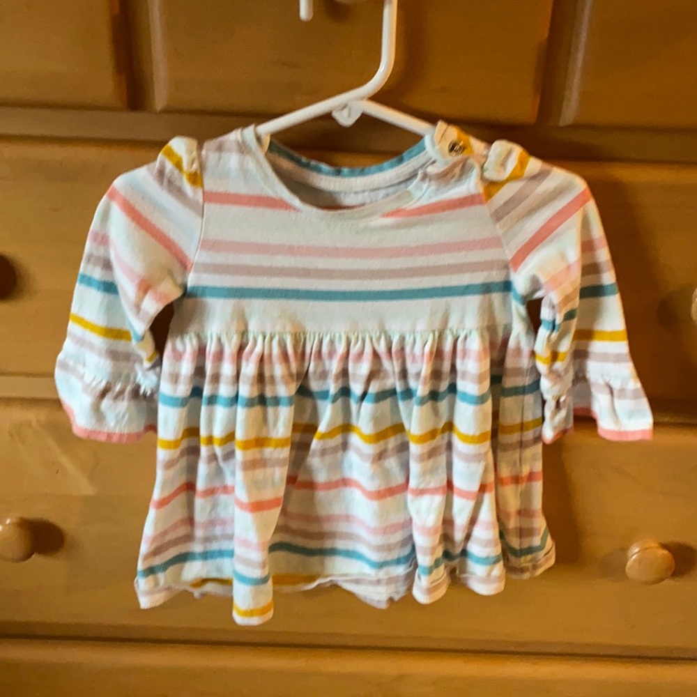 Stripped long sleevedress